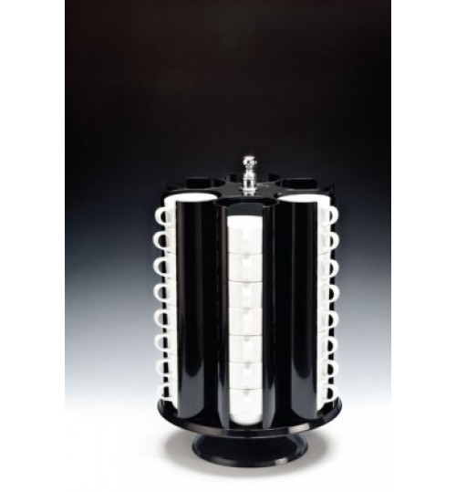 DÖNER FİNCAN STANDI Ø 30 X H: 48 Cm STANDIN KAPASİTESİ 48 Adet FİNCANDIR.